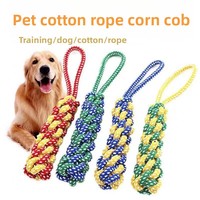 Ensemble de jouets à mâcher pour chiots en corde de coton, design en nœud, durable, résistant aux morsures, jeu interactif pour chiots et petits chiens, soin des dents des animaux de compagnie