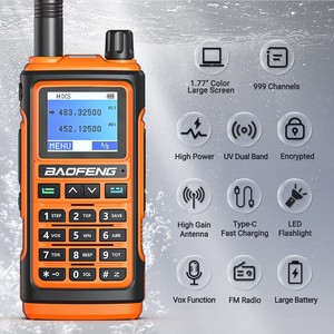 Radio portable Baofeng UV17Pro double bande FM avec écran LCD, batterie rechargeable, utilisation en extérieur - Product Image 5