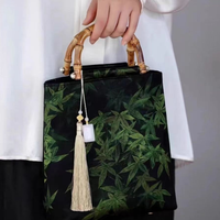 2024 nouveau chinois Original grande capacité parfumé nuage fil Style rétro Hanfu Qipao sac à main poignée en bambou nouvelle génération