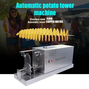 Лидер продаж, автоматический коммерческий спиральный слайсер для Торнадо, резак для картофеля/автоматическая роторная башня для картофеля, резак для картофеля на пружине