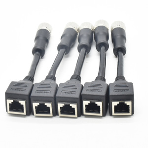 Câble adaptateur Ethernet industriel femelle KAICAP M12 vers RJ45 - Product Image 1