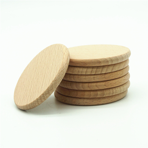 Beech <strong>Wood</strong> Round <strong>Pieces</strong> Wooden Blank Disc Natural <strong>Wood</strong> Discs 38x4mm - Product Image 1