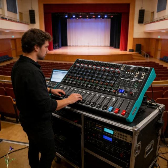 Cost Effective High Fidelity Professional Mixer Mixer Board Podcast Mixer for Club Audio Setup