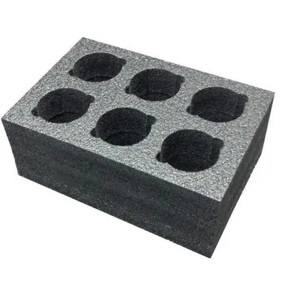 レーザーダイカット高密度黒EPEフォームツールボックス包装ケースインサート工場直販カスタマイズ