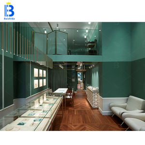 Présentoir à bijoux de luxe avec logo de marque personnalisé, <span class=keywords><strong>colonne</strong></span> métallique intégrée, <span class=keywords><strong>verre</strong></span> verrouillable, présentoir à bijoux de luxe - Product Image 5