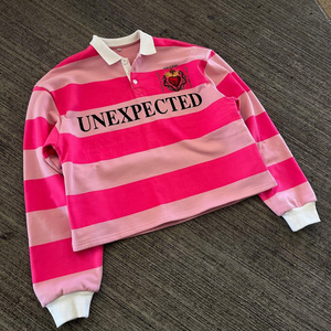 Camiseta de Manga Larga Acanalada para Hombre, Polo de Algodón con Estampado Personalizado, <span class=keywords><strong>Ropa</strong></span> de Moda, Camisas de Hombre, Camisetas de Algodón - Product Image 1