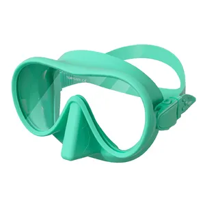 Hot Koop Snorkelen Mode Volwassen Duikbril Snorkel 180 Graden View Golden Green Hoeveelheid Waterdicht