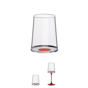 SPLITGLASS LINE - Juego de 2 Copas de Vino Blanco de 28cl con Inserto Rojo - Product Image 1