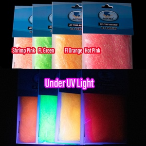 2 gam/túi UV Băng lồng tiếng kết cấu siêu mềm thêm sợi lấp lánh Vật liệu buộc ruồi tổng hợp loại Mylar mịn - Product Image 5