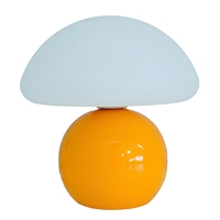 Lampe de chevet rétro style crème pour chambre à coucher, lampe de table moderne en forme de champignon en céramique, veilleuse décorative pour bureau