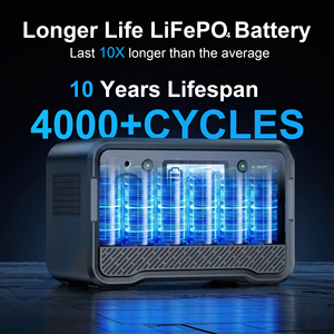 สถานีไฟฟ้าพกพาแบบชาร์จเร็ว MPPT LiFePO4 350W 296WH สำหรับขายส่ง เครื่องกำเนิดพลังงานแสงอาทิตย์ คลื่นไซน์บริสุทธิ์ ผลิตในจีน สำหรับใช้งานกลางแจ้ง - Product Image 2