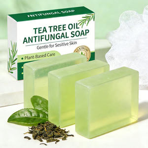 Jabón antifúngico natural de aceite de árbol de té para el control del olor corporal, limpieza profunda, antibacteriano, OEM, marca privada - Product Image 1