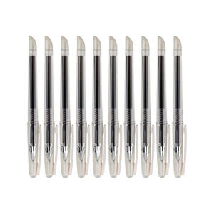 Bolígrafo de Gel de Plástico Transparente con Tinta Negra, Económico, para Niños, para Exámenes Escolares, Personalizable, Borrable con Calor - Product Image 1