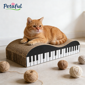 Arranhador para Gatos em Forma de Piano Moderno e Ecológico, Sofá-Cama Multifuncional, Embalado em Papelão Reciclado - Product Image 1