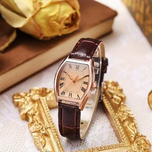นาฬิกาข้อมือสายหนังสไตล์วินเทจควอตซ์สำหรับผู้หญิง - Product Image 5