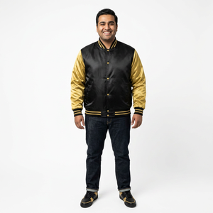 Chaqueta de Lujo para Hombre, Otoño e Invierno, Cuello Alto, Costuras Decorativas, Manga Larga, Cierre Completo con Cremallera, Suéter Casual para Hombre y Mujer, OEM - Product Image 1