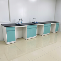 Mesa de Laboratorio Personalizada de Acero para Montaje en Suelo, Resistente a Ácidos, Álcalis y Corrosión, de Alta Calidad