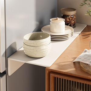 Refrigerator <b>Gap</b> Extension Board Rectangle Kitchen Countertop Storage Rack Side Widening Shelf for Fridge Organizer - Product Image 1