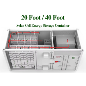 Contenedor de 20 pies con Sistema de Almacenamiento de Energía de 1 MWh, Batería de Litio LiFePO4 de 1 MW, Batería de Litio de Alto Voltaje + <span class=keywords><strong>Inversor</strong></span> Deye - Product Image 1