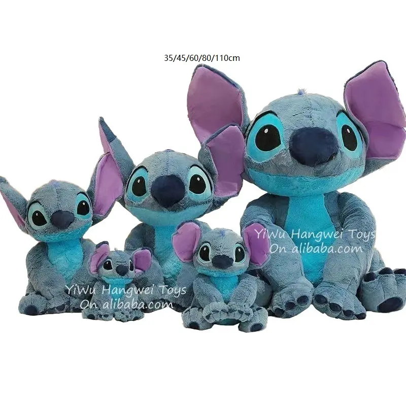 Factory Wholesale 35/45/60/80/110cm Stitch Plush Toy Cartoon Animal Plush Stuffed Toys Doll Lilo Stitch anime plush toys