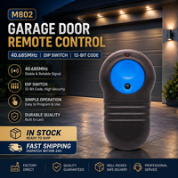 Télécommande de porte de garage 40,685 MHz avec interrupteur DIP pour émetteur-clé M802 Blue Pad, contrôleur d'ouverture de portail