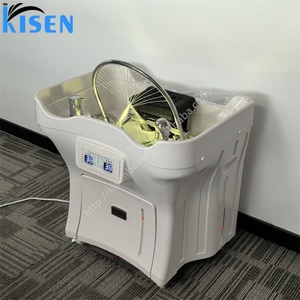 Lavabo de Plástico de Alta Calidad Kisen, Diseño Moderno y Lujoso, Portátil, para Baño, Spa, con Dos Tanques de Agua, para Lavado de Cabello, Salón de Belleza - Product Image 2
