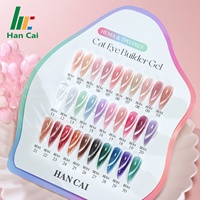 Nouveau Gel Constructeur Effet Œil de Chat 30 Couleurs Gel d'Extension d'Ongles Marque Privée Vente en Gros Gel Constructeur Sans HEMA Gel Dur Logo Personnalisé