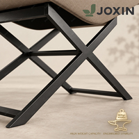 Table de massage esthétique ergonomique JOXIN en velours avec courbe en S, repose-tête et coussin lombaire amovibles pour salon, spa et lit de cils