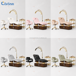 Lit <span class=keywords><strong>de</strong></span> beauté électrique réglable à 4 moteurs pour usage commercial en spa et <span class=keywords><strong>salon</strong></span>, avec chauffage - Product Image 2