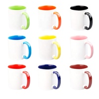 Tasses à café et thé personnalisées en céramique à bord doré avec emballage dans une boîte-cadeau pour la vente en gros de souvenirs de festival de mariage et de Saint Valentin