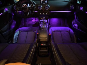 SJC Upgrade - Éclairage ambiant RGB pour voiture 64 couleurs pour <span class=keywords><strong>Audi</strong></span> <span class=keywords><strong>A3</strong></span>/S3 V8 2013-2017 - Éclairage intérieur - Accessoires décoratifs LED pour voiture - Product Image 3