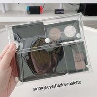 Nouveau mini petit sac transparent en PVC avec bouton, adapté aux voyages de vacances, à la salle de bain et à l'organisation de la trousse de toilette