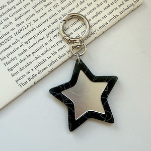 Fashion Colorful Star-Shaped <b>Acrylic</b> Small <b>Mirror</b> Keychain Portable Makeup <b>Mirror</b> Bag Pendant - Product Image 6