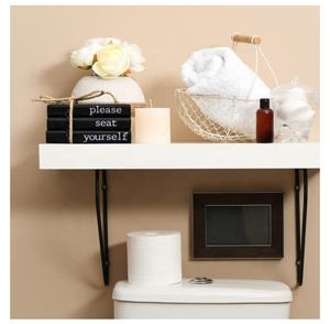 Pequeño acento decorativo el baño de invitados granja baño decoración divertido rústico madera Mini libros - Product Image 3