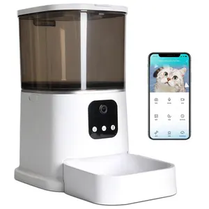 Smart Pet Feeder Große Kapazität Tuya Automatic Auto Smart Pet Feeder WiFi-Version App Fernbedienung Cat Dog Intelligent Feeder