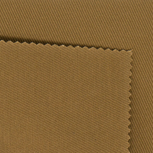 Tissu sergé extensible en coton brossé carbone 16S, élastique moyen, tissé, couleur kaki, pour vêtements de travail, en stock - Product Image 4