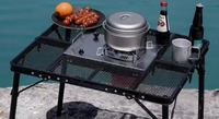 Table pliable légère en alliage d'aluminium moderne - Meubles d'extérieur portables pour le camping, les pique-niques et l'école