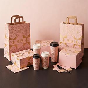 Cajas de Papel Dorado Rosa para Alimentos, Cajas de Lujo para Galletas, Pasteles, Macarons, Mochi, Donuts y Brownies, con Bolsas de Papel - Product Image 2