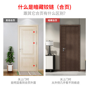 Charnière dissimulée Zhan Hanlai Weishi 2,5 mm en alliage de zinc finition brossée pour portes pliantes - Product Image 4