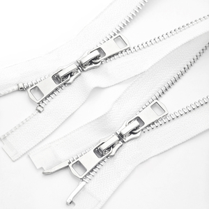 Fermetures à glissière en métal Fermeture à glissière à capuche personnalisée Cremallera Fermuar Jacket Bag Séparateur bidirectionnel Fermetures à glissière en métal pour veste - Product Image 5