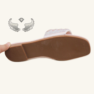 Nouvelles mules et sandales imprimées Anngele pour femmes, légères, à bout ouvert, motif goutte d'eau, idéales pour l'extérieur – Collection été tendance, vente en gros - Product Image 6