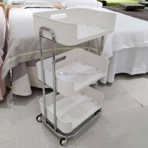 Carrito de Almacenamiento Multifuncional Pequeño para Salón de Belleza, Nuevo Diseño, Ligero, de Plástico, Móvil, para Herramientas de Maquillaje, Centro de Belleza - Product Image 4