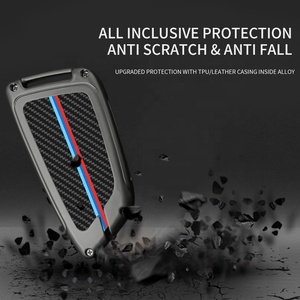 Para fibra de carbono <span class=keywords><strong>Bmw</strong></span> E46, Funda de cuero de Metal para <span class=keywords><strong>llave</strong></span> de coche, nuevos materiales, buen <span class=keywords><strong>precio</strong></span>, funda para <span class=keywords><strong>llave</strong></span> de coche personalizada - Product Image 3
