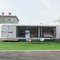 Maisons conteneurs mobiles de luxe préfabriquées en forme de cuboïde, étanches, grand espace, écologiques, design moderne