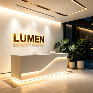 Insegna con Lettere Retroilluminate Personalizzate, Lettere LED 3D per Attività Commerciali, Insegna Retroilluminata per Decorazione Murale Reception, Logo - Product Image 2