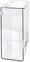 Distributeur acrylique OEM - Organisateur mural pour EPI, contient des filets à cheveux, des couvre-barbes, des couvre-chaussures - Couvercle à charnière