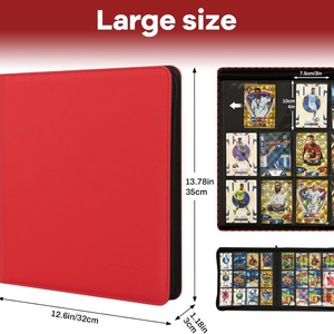Carpeta de Cuero PU para Tarjetas Coleccionables con 12 Bolsillos y 480 Espacios - Product Image 2