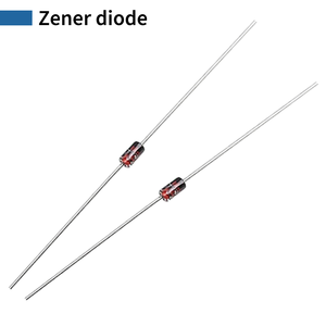 ไดโอด Zener 1N4733A ทำ-41ผ่านรู5.1V 1W -65 ℃ ~ + 200 ℃ ชิ้นส่วนอิเล็กทรอนิกส์แบบไม่ต่อเนื่อง - Product Image 1