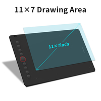 Tablettes de dessin I6 Tablettes graphiques professionnelles à stylo à 8192 niveaux Tablette de conception numérique avec stylet sans batterie