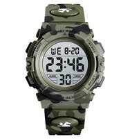 SKMEI 1548 Nouveau Modèle Montre Numérique Camouflage Étanche de Qualité Supérieure avec Alarme Mouvement SEIKO Montre Sport pour Enfants